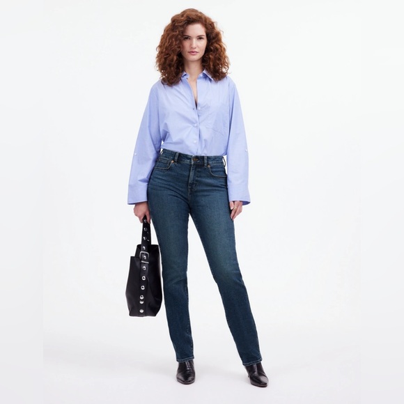 NWT Madewell Curvy Stovepipe Jeans - 26 Curvy - Blue
